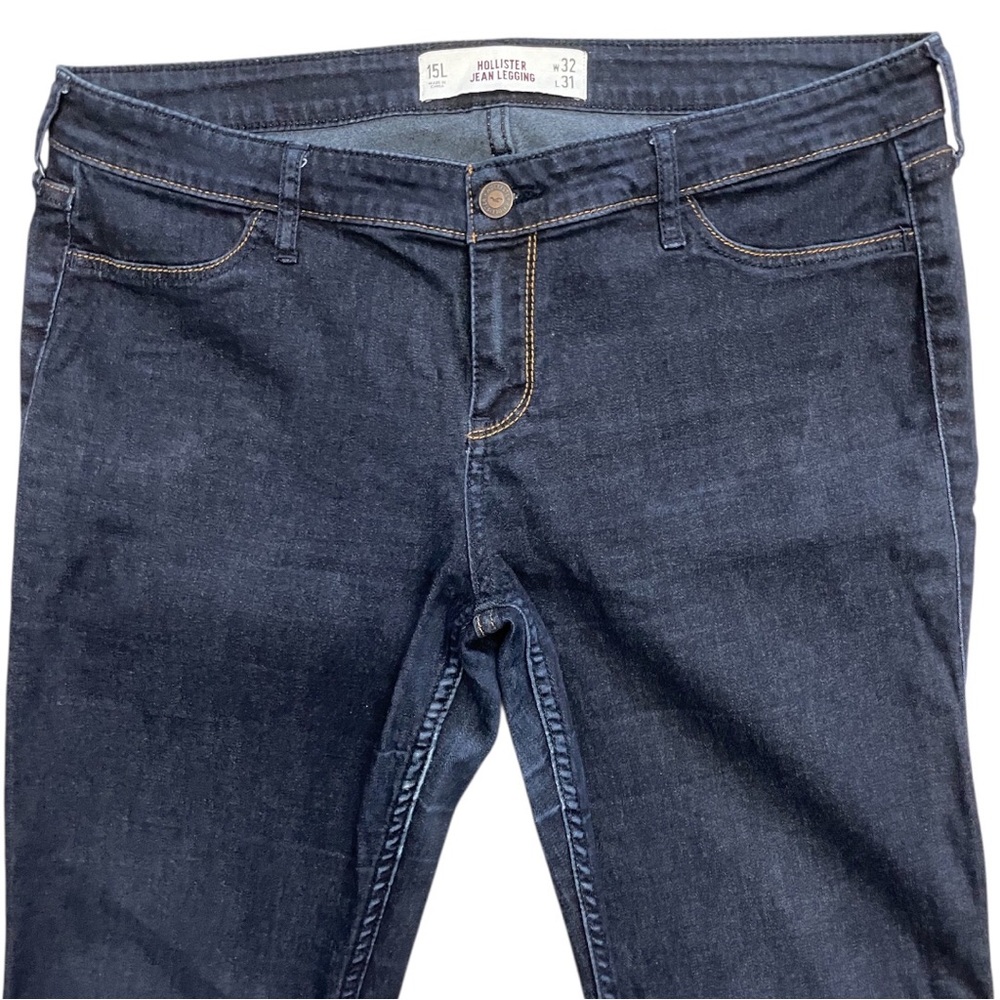 🔹Hollister Women's Dark Blue Jean Legging 15L🔹 - Picture 4 of 8